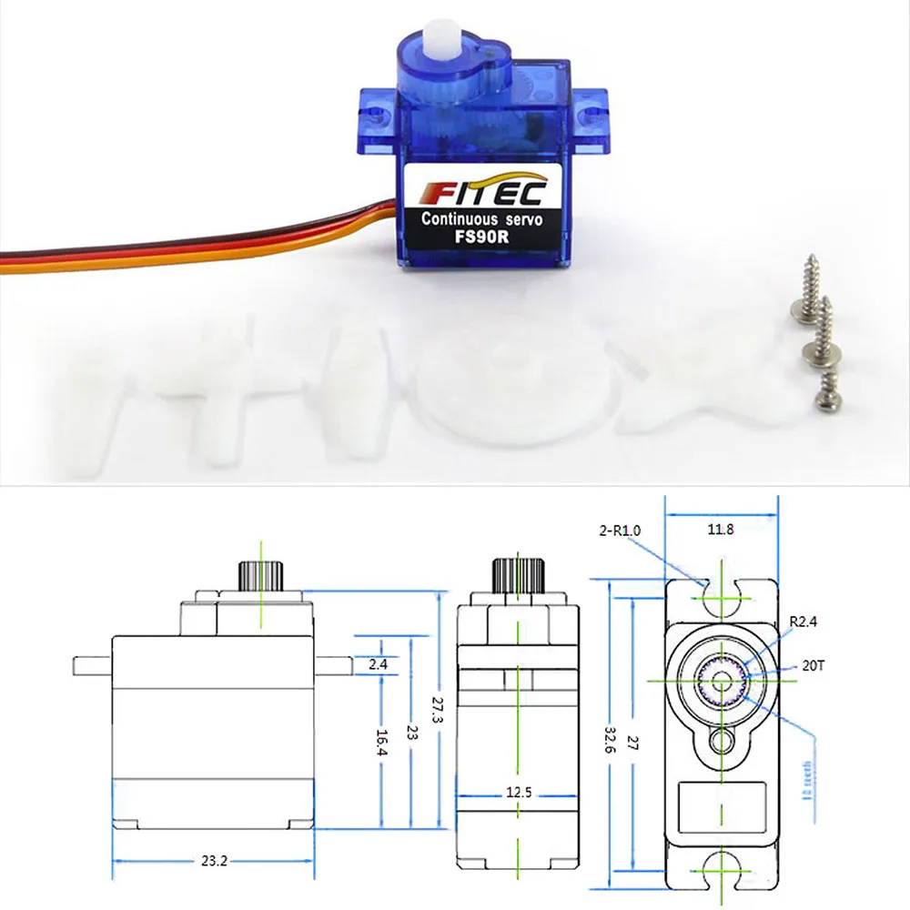 Feetech Mini FS90R Micro Servo - Rc Helicopter Motor บทวิจารณ์และราคา